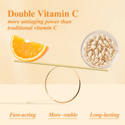 HKH Vitamin C Super Serum fürs Gesicht – Anti-Aging-Hautpflege Vitamin E Gesichtsserum-Kapseln mit Niacinamid – Vitamin-C-Serumöl für Frauen – Spendet Feuchtigkeit und sorgt für einen ebenmäßigen Teint – Ideal für unterwegs (38 Kapseln)