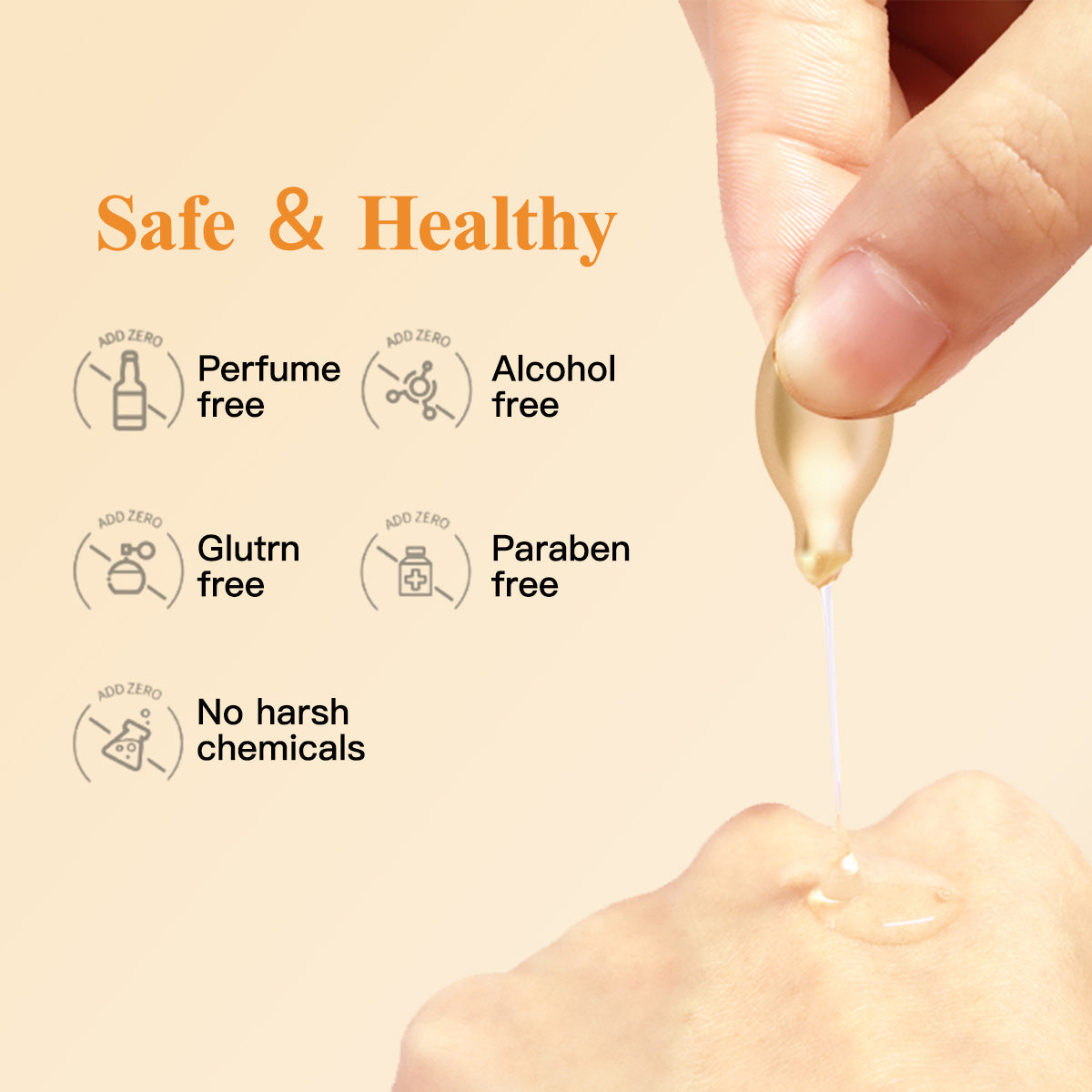 HKH Vitamin-C-Serum fürs Gesicht: 48 Kapseln Retinol Anti-Aging Falten-Reparatur-Serum – Vitamin-E-Niacinamid-Öl für Frauen – Tägliche Tiefenpflege für feine Linien, glättet, spendet Feuchtigkeit und hellt den Teint auf