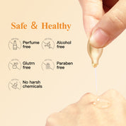 HKH Vitamin-C-Serum fürs Gesicht: 48 Kapseln Retinol Anti-Aging Falten-Reparatur-Serum – Vitamin-E-Niacinamid-Öl für Frauen – Tägliche Tiefenpflege für feine Linien, glättet, spendet Feuchtigkeit und hellt den Teint auf