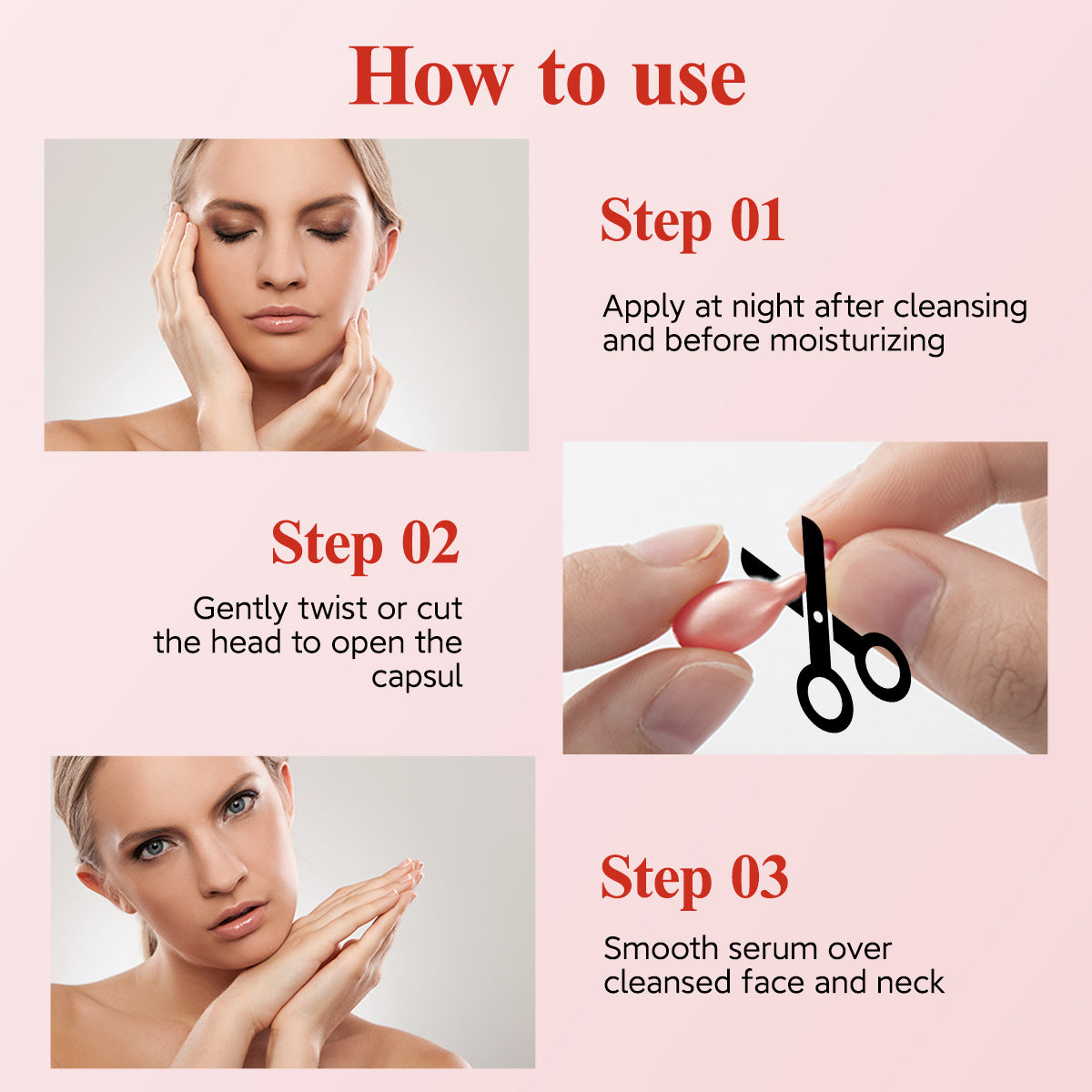 HKH Retinol-Serum-Kapseln für das Gesicht: Anti-Aging-Serum gegen Falten mit Vitamin A &amp; E und Kollagen für Frauen – Feuchtigkeitsspendend, glättend, für feine Linien und straffende Haut – ideal für unterwegs (38 Kapseln)