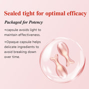 HKH Retinol-Serum-Kapseln fürs Gesicht: 48 Kapseln Vitamin A Anti-Aging-Nachtserum gegen Falten – Vitamin E Kollagenöl für Frauen – Tägliche Tiefenpflege für feine Linien, glättet und spendet Feuchtigkeit – 16,4 ml