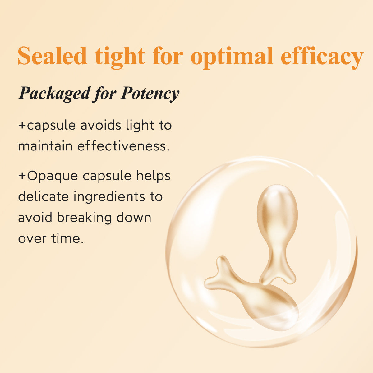 HKH Vitamin-C-Serum fürs Gesicht: 48 Kapseln Retinol Anti-Aging Falten-Reparatur-Serum – Vitamin-E-Niacinamid-Öl für Frauen – Tägliche Tiefenpflege für feine Linien, glättet, spendet Feuchtigkeit und hellt den Teint auf