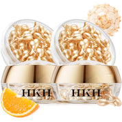 HKH Vitamin C Super Serum fürs Gesicht – Anti-Aging-Hautpflege Vitamin E Gesichtsserum-Kapseln mit Niacinamid – Vitamin-C-Serumöl für Frauen – Spendet Feuchtigkeit und sorgt für einen ebenmäßigen Teint – Ideal für unterwegs (38 Kapseln)