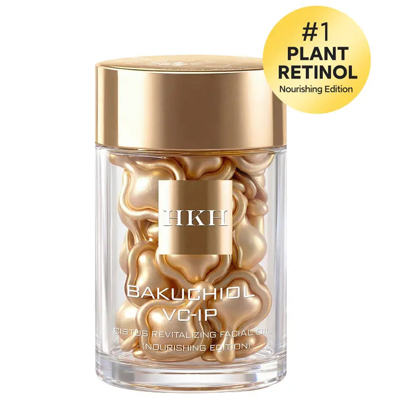 HKH Bakuchiol Retinol Serum-Kapseln: 30 Einzeldosis-Anti-Aging-Serum mit HPR und Vitamin C für Frauen von 25 bis 55 Jahren – Mildert Falten und Pigmentflecken – Straffend, glättend und feuchtigkeitsspendend – Ideal für unterwegs